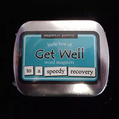 Magnetic Poetry Little Box Of GET WELL Word Magnets • $7.95