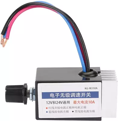 Motor Governor 12 Volt Rheostat 12V Fan Controller Universal DC 12V/24V Motor • $21.03