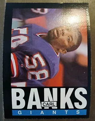 1985 Topps #111 Carl Banks Rookie Football Card New York Giants! • $2