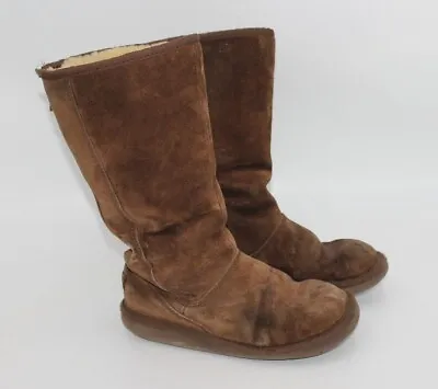 UGG Australia Classic Tall 5119 Winter Boot Size 8 Dark Chocolate Brown Uggs HTF • $15.86