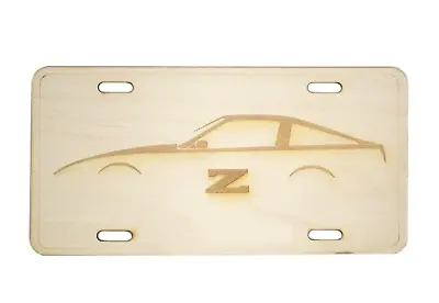 300zx Z31 Silhouette License Plate Birch Ornamental • $14