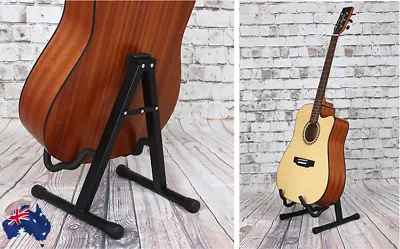 $16.88 • Buy Portable Folding Electric Acoustic Bass Guitar Stand A Frame Floor Rack Holder