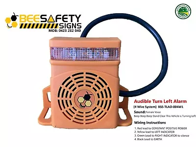 Left Turn Alarm Warning LED For Cyclists Trucks Tipper Mercedes Scania Volvo Man • $123.96