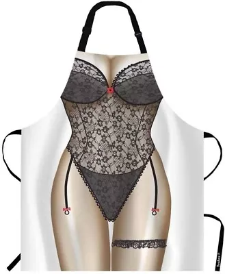 Sexy Lady Apron Men Women Chef Cooking Kitchen Bib BBQ Chef Baking Gift Idea • £4.99