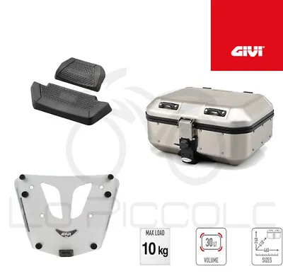 GIVI Suitcase Aluminum DLM30A + Plate BMW R 1200 Rt 2005 • $431.34