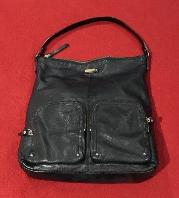 Kate Spade Ginnifer La Casita Black Leather Shoulder Bag EUC • $39.90