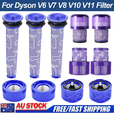 For Dyson V6 V7 V8 V10 V11 Filter Kit Animal Absolute Cordless Vacuum Cleaner AU • $13.99