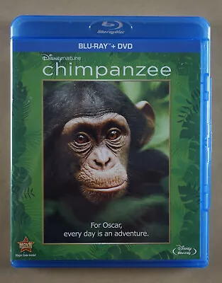 Chimpanzee (Blu-ray/DVD 2012 2-Disc Set)  Disney African Rain Forest Chimps • $6.95