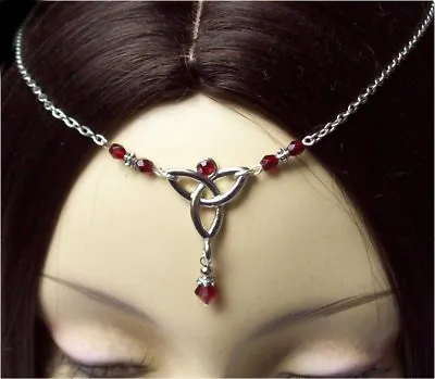 ^v^ Headwear*Garnet Celtic*Gothic*LARP*circlet*medieval*Tiara*Celtic^v^ • £18.36