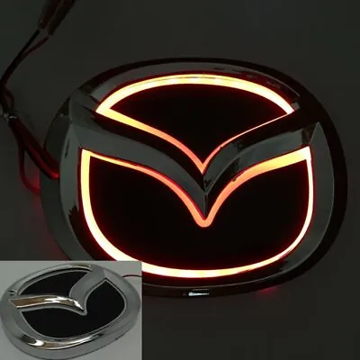 Red 5D LED Car Tail Logo Badge Emblem Light Lamp For Mazda8 CX7 Mazda3 Mazda2 • $23.88