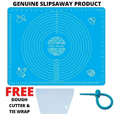 Large Baking Mat Non Stick Silicone Pastry Kneading Rolling  Fondant Cake Dough • £5.99