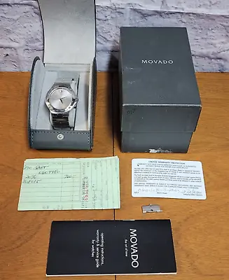 Mens Movado Sports Edition SE Swiss Watch Stainless Steel 84 G1 1892.  • $249
