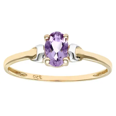 9ct Yellow Gold Amethyst Ring By Citerna • £89.95