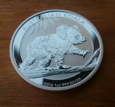 1 Oz Australian Koala 2016 Silver Coin 999 Fine In Capsule • £28.99