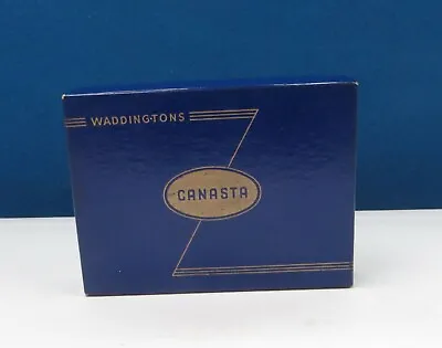 Waddingtons Canasta Vintage Playing Cards + Instructions. 1 Sealed Deck.   • £9.99