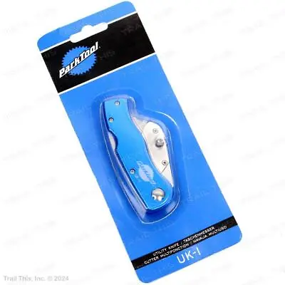 Park Tool UK-1 Professional Bike Mechanics Utility Knife Folding Box Cutter Blue • $19.95