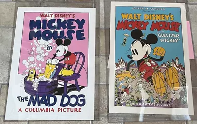 Walt Disney Mickey Mouse Gulliver Mickey & The Mad Dog Serigraphs W22  X H32  • $40