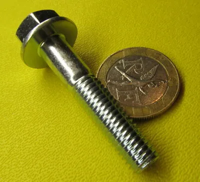 Flange Zinc Bolt 10.9 PT M8 X 1.25 X 40 Mm Length 25 Pc • $28.79