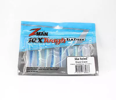 Zman Soft Lure Slim SwimZ 2.5 Inch 8/Pack Disco Cisco (4663) • $20.90