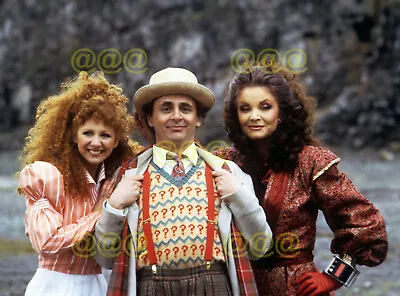 Photo - Kate O'Mara Bonnie Langford & Sylvester McCoy On Set  Dr Who  1987 • £4.95