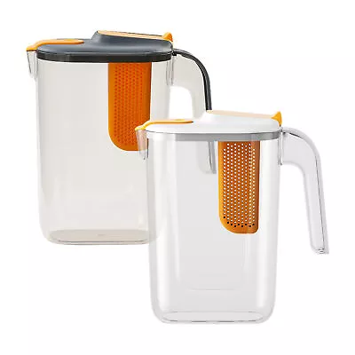 Fruit Infuser Water Tea Pitcher Bottle With Lid Jar Pitcher Cold Water • $30.76