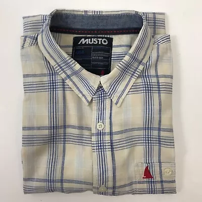 Musto Check Short Sleeved Shirt Large • £14.99