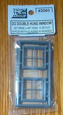 Tichy Train Group #2060 (O Scale) 2/2 Dbl Hung Windows (Plastic Parts) • $3.60