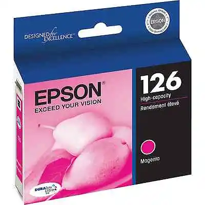 Genuine Epson 126 Magenta Ink WF3520 WF3540 WF7010 WF7510 WF7520 • $14.44