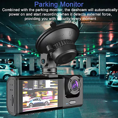 Car Dual Dash Cam 3in 1080P HD Car Driving Recorder Front And Inside With G • $50.43