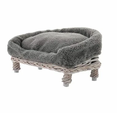 £39.98 • Buy Warmiehomy Wicker Pet Dog Sofa Bed, Grey H30 X W47 X D58cm