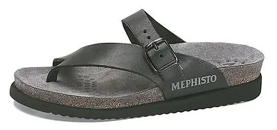 Mephisto Helen Black Waxy Smooth Comfort Sandal Womens Sizes 35-42 NEW!!! • $149.95