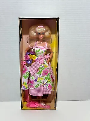 Vintage 1996 Spring Petals Barbie Doll 2nd In Series Blonde Avon 16746 New • $12