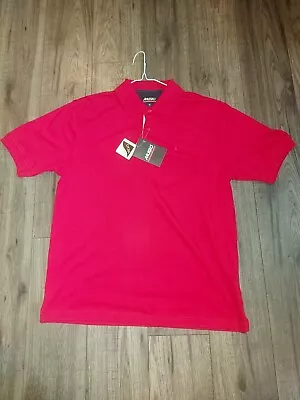 Musto Performance Polo Shirt Red  Medium BRAND NEW WITH TAGS • £20