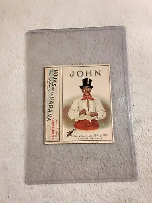 Old Vintage 1930's JOHN Hojas De La Habana Cigarros Tobacco Cigar Box Cover • $17.99