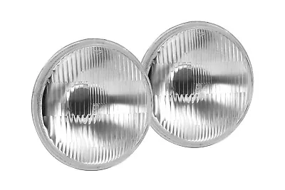 H5001 5 3/4  5.75  Round Glass Headlight Housing H4 Conversion Lights OEM PAIR • $54.99