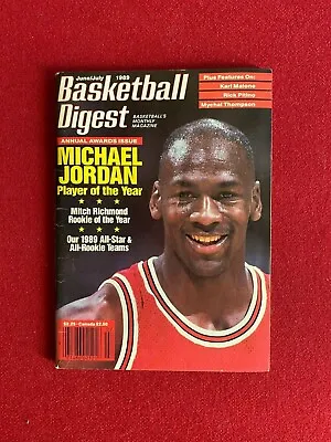 1989 Michael Jordan  Basketball Digest  Magazine (No Label) Scarce / Vintage • $39
