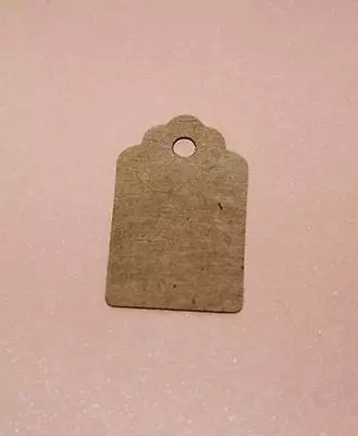 £2.99 • Buy 100 Kraft Paper Gift Tags Scallop Heart Label Luggage Wedding Blank + Strings