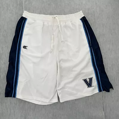 Villanova Wildcats Shorts Adult Extra Large White Blue Pockets NCAA Logo Mens XL • $35.96