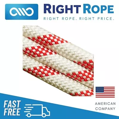 Arborist Climbing Line Rope 48-Strand 1/2  13mm Yale Kernmaster Code Red 7100# • $152.99