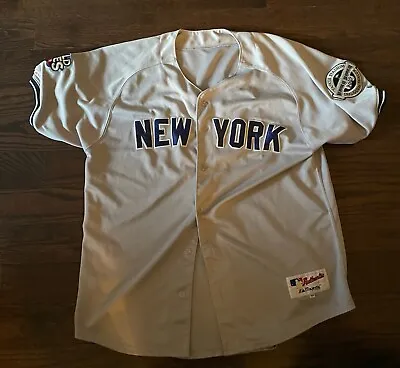 Thurman Munson Yankees Authentic Majestic Jersey Size 54 2009 WS Patch • $100