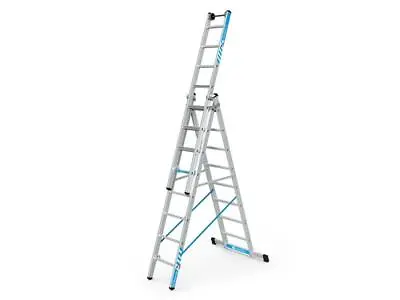  Zarges Skymaster Plus X Combination Ladder 3-Part 3 X 8 Rungs ZAR41578 • £718.24