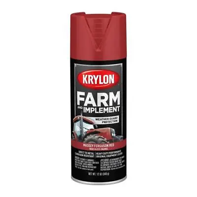Krylon Paint 1939; Farm & Implement 12oz Aerosol Massey Ferguson Red • $18.34