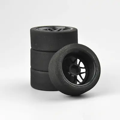 4Pcs 1:10 Tires & Wheels Offset 12mm Hex Foam Racing For HSP HPI RC On-Road Car • $19.99