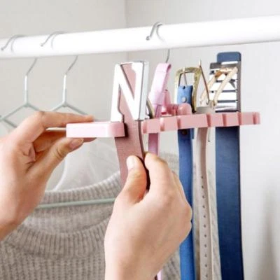 £4.14 • Buy Belt Tie Scarf Hanger Holder Storage Rack Closet Wardrobe Organizer YW