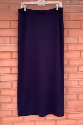 MISOOK Long Knit Skirt Navy L • $19.99