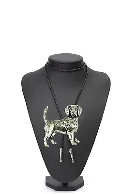 D11 Beagle  Necklace Western Necktie Bola Bolo Tie Unisex Boxed • £12.99