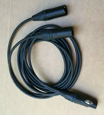 1'ft - 25FT Mogami Cable Gold XLR-FeMale To 2-XLR Male Splitter Aux Audio Sound • $28.95