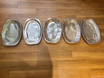 £0.99 • Buy Bundle 5 X Oval Aluminium Foil Serving Food Buffet Party Catering Platters Trays