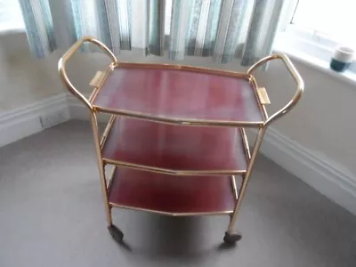 Vintage 3 Tier Hostess Trolley Serving Drinks Tea Etc The Top Tray Is Removable • £39.50