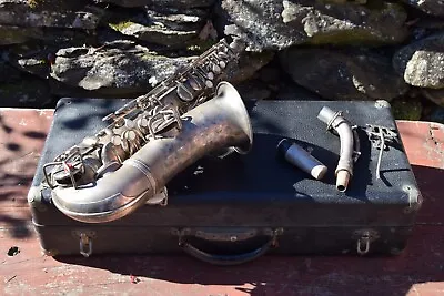1925 Conn Alto Sax/Saxophone Silver Untested • $700